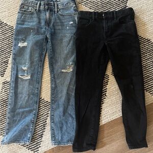 GAP Two-Pack Jeans — Black & Medium Blue Denim